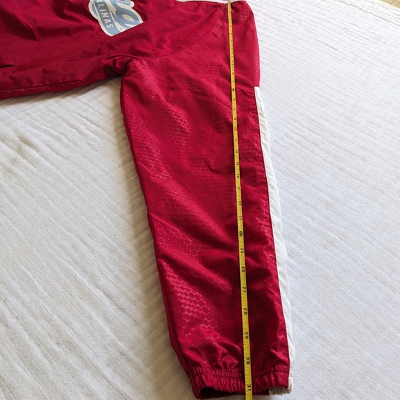 Holloway Pullover Windbreaker Jacket Mens Medium Red Vikings North Salinas Y2K - Picture 8 of 8